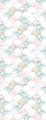 Store intérieur Écailles colorées