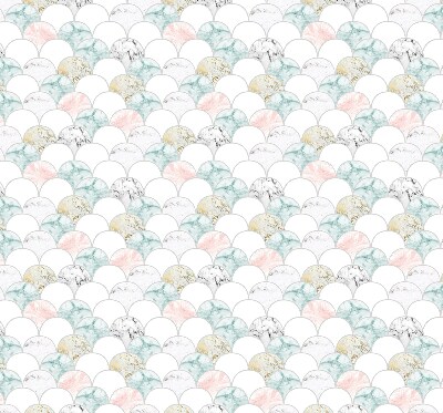 Store intérieur Écailles colorées