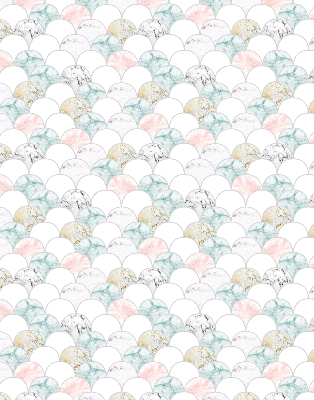 Store intérieur Écailles colorées