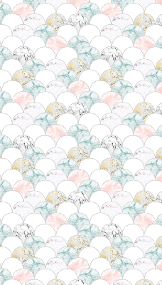 Store intérieur Écailles colorées