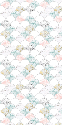 Store intérieur Écailles colorées