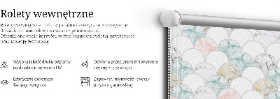 Store intérieur Écailles colorées