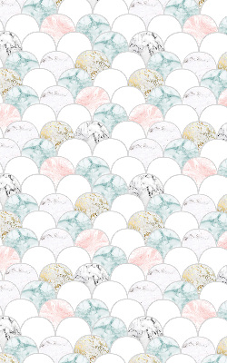 Store intérieur Écailles colorées