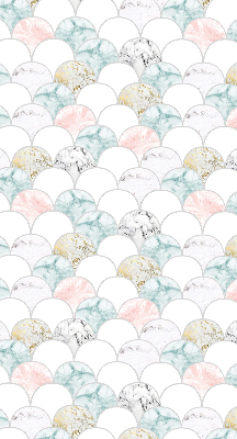 Store intérieur Écailles colorées