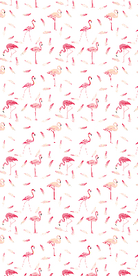 Store intérieur Les flamants roses et leurs plumes