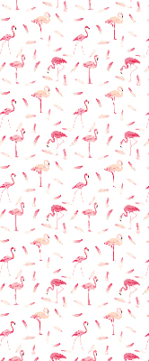 Store intérieur Les flamants roses et leurs plumes