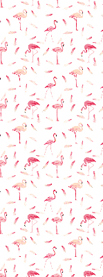 Store intérieur Les flamants roses et leurs plumes