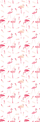 Store intérieur Les flamants roses et leurs plumes