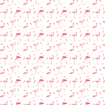 Store intérieur Les flamants roses et leurs plumes