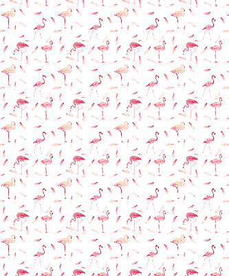 Store intérieur Les flamants roses et leurs plumes