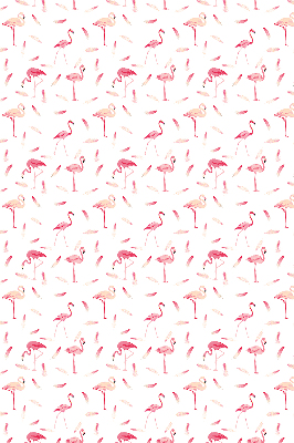 Store intérieur Les flamants roses et leurs plumes