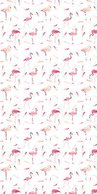 Store intérieur Les flamants roses et leurs plumes