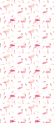 Store intérieur Les flamants roses et leurs plumes