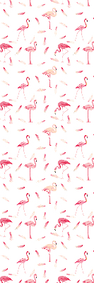 Store intérieur Les flamants roses et leurs plumes