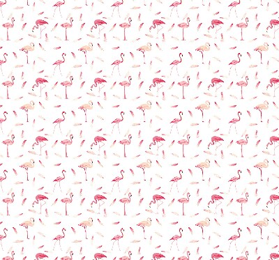 Store intérieur Les flamants roses et leurs plumes