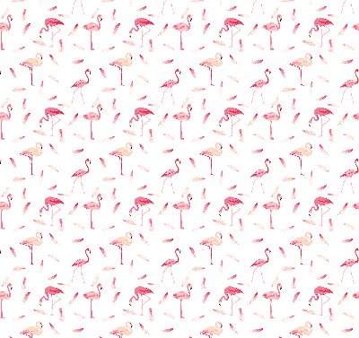 Store intérieur Les flamants roses et leurs plumes