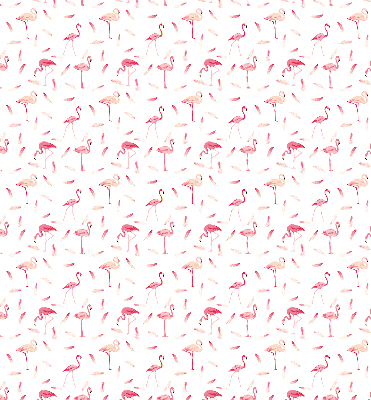 Store intérieur Les flamants roses et leurs plumes