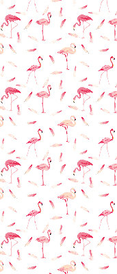Store intérieur Les flamants roses et leurs plumes