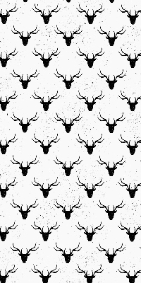 Store enrouleur Têtes de cerf noir