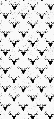 Store enrouleur Têtes de cerf noir