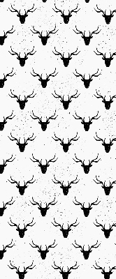 Store enrouleur Têtes de cerf noir