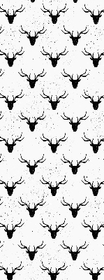 Store enrouleur Têtes de cerf noir