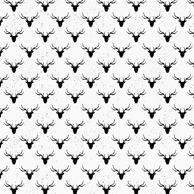 Store enrouleur Têtes de cerf noir