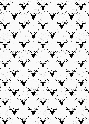 Store enrouleur Têtes de cerf noir