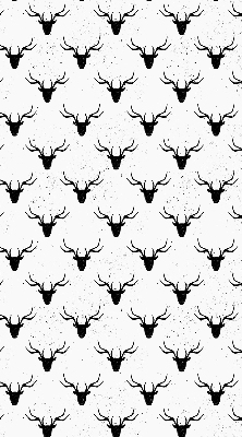 Store enrouleur Têtes de cerf noir