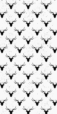 Store enrouleur Têtes de cerf noir