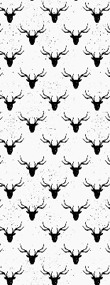 Store enrouleur Têtes de cerf noir