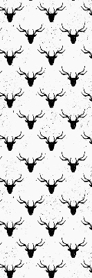 Store enrouleur Têtes de cerf noir