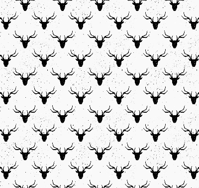 Store enrouleur Têtes de cerf noir