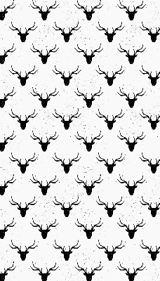 Store enrouleur Têtes de cerf noir