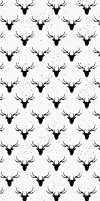 Store enrouleur Têtes de cerf noir