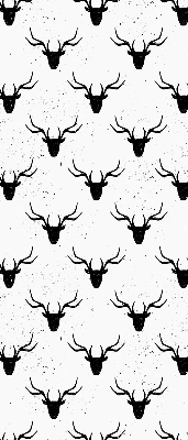 Store enrouleur Têtes de cerf noir