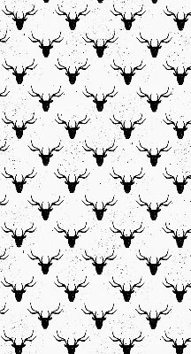 Store enrouleur Têtes de cerf noir