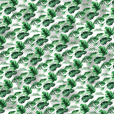 Store enrouleur Feuilles tropicales