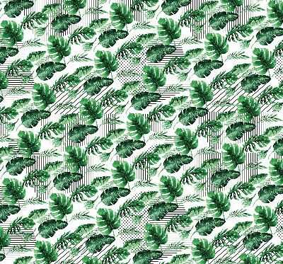 Store enrouleur Feuilles tropicales