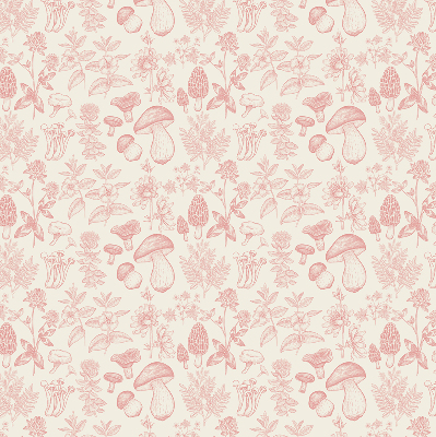 Store intérieur Champignons dessinés