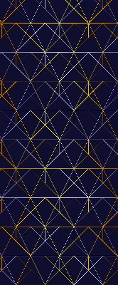 Store intérieur Lignes jaunes connectées en triangles