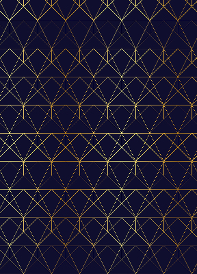 Store intérieur Lignes jaunes connectées en triangles