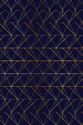 Store intérieur Lignes jaunes connectées en triangles