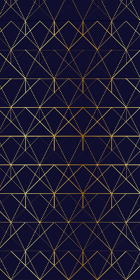 Store intérieur Lignes jaunes connectées en triangles