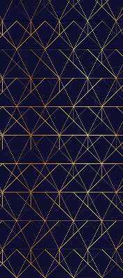 Store intérieur Lignes jaunes connectées en triangles