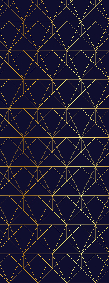 Store intérieur Lignes jaunes connectées en triangles