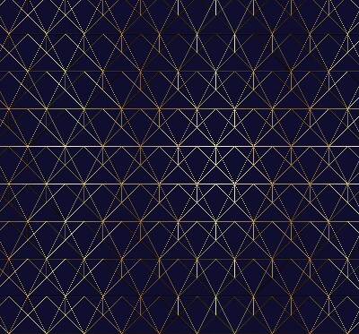 Store intérieur Lignes jaunes connectées en triangles