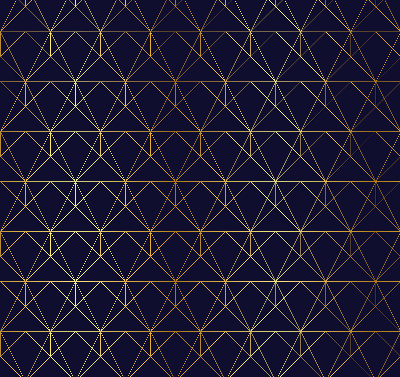 Store intérieur Lignes jaunes connectées en triangles