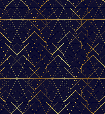 Store intérieur Lignes jaunes connectées en triangles