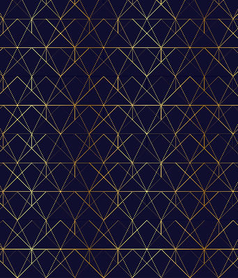 Store intérieur Lignes jaunes connectées en triangles